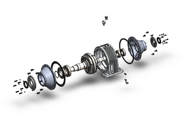 NGW型行星齿轮减速器设计（含三维SW建模及运动仿真）